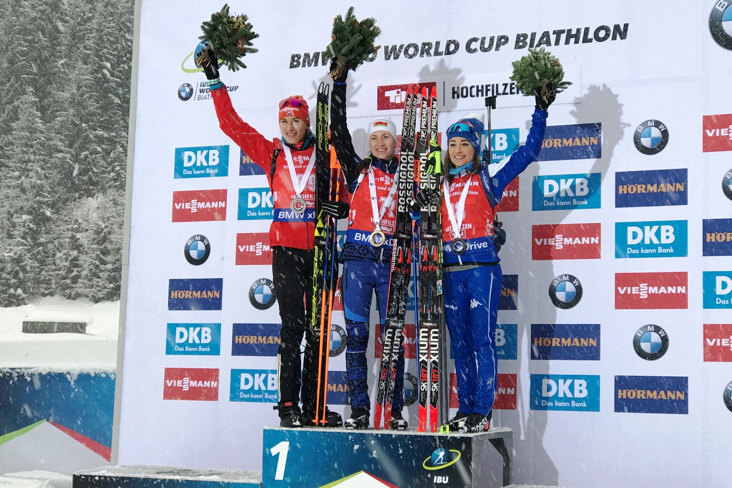 kuzminova 18 hochfilzen podium fusko