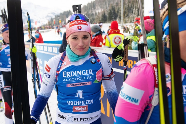 Paulína Fialková stále klope na pódium, aj v Ruhpoldingu skončila tesne za ním